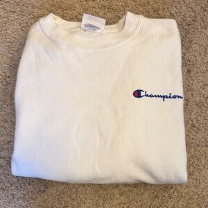 Champion white Crewneck Sweatshirt